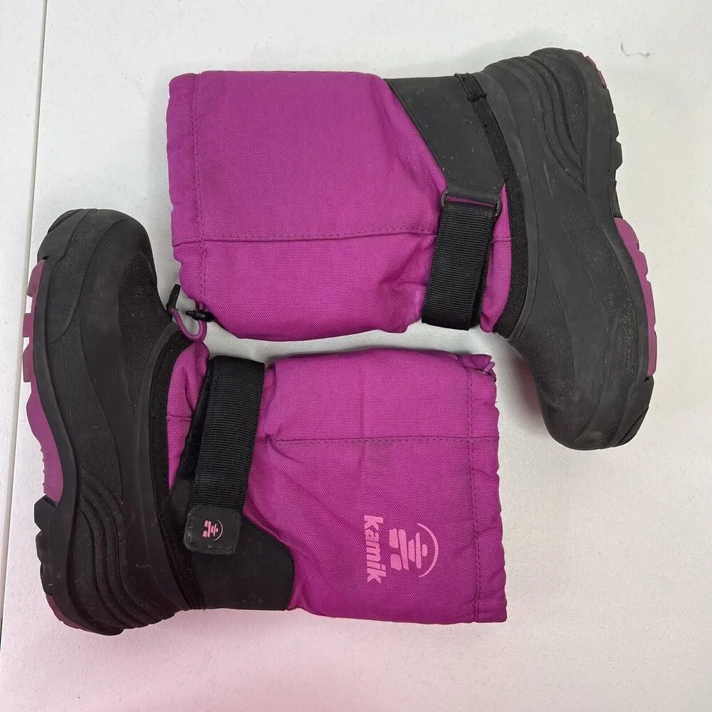 Kamik Kids Size 4 Boots Rocket Waterproof Insulated Winter Magenta Pink‎ Warm